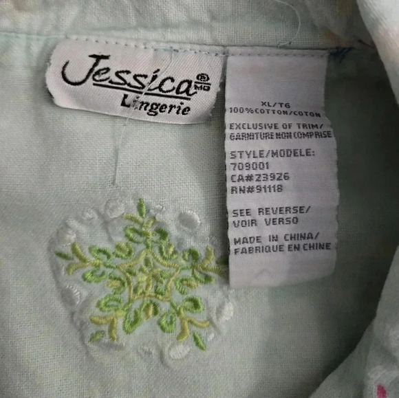 Vintage Christmas Flannel Snowflake Cozy Festive Women's Size XL Pajama Set - Picture 7 of 7